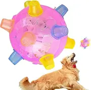 Bouncy Pet Ball - Jumping Activation Ball for Dogs I LED Interactive Jump Activation Ball, Flashing Jumping Active Ball, Creative Puzzle Pet Ball Toy for Puppies, Dogs, Cats, Playing Running F