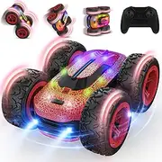 Remote Controlled Car from 3 4 5 6 7 8 9 Years, 4WD RC Car Children 2.4 GHz 360° LED Flashing Stunt Drift Cars Toy Outdoor Indoor Christmas Birthday Gifts for Boys Girls Games 3-12 Years