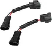 2Pcs H11 Bulb Lamp Base Adapter Socket Female Male Wire Plug Harness Holder for Car Headlight