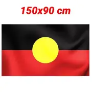 Large Heavy Duty Australian Aboriginal Flag 150x90 cm Indigenous Outdoor Flag