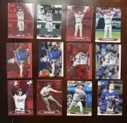 Ohtani Kershaw Betts 2024 Stadium Club Red Foil Dodgers Team Lot Topps MLB