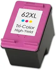 TopBanana's - 62XL Replacement Ink Cartridge for HP Printers OfficeJet 250, 200, 5740; Envy 5540N, 5640M, 7640L (Tri-Colour)