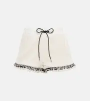 [Sacai] Sacai Drawstring tweed shorts AU 12 white
