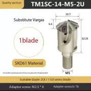 Thread milling toolholders M14 - 40mm Combined thread milling cutter-head