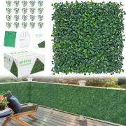 10x10Inch 12Pcs Grass Wall Panels 4 Layers UV-Anti Boxwood Greenery Hedge