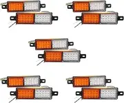 Binxind 10Pcs 12V 30 LED Car Truck Bull Bar Light Bullbar Front Bumper Light Front Indicator Park Lamp Signal Bulb Trailer