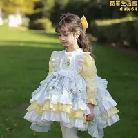 在飛比找Yahoo!奇摩拍賣優惠-2023秋裝新品超洋派女童羅莉塔Lolita公主裙走秀禮服生