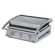 Roband 8 Slice Ribbed Top / Smooth Bottom Plate Non Stick 2300W Grill Station
