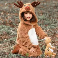在飛比找蝦皮商城精選優惠-【FY】圣誕小鹿裝童裝圣誕節cospla親子動物服裝馴鹿麋鹿