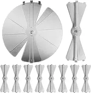 Shimeyao 10 Pcs Radial Air Dampers 10 Galvanized Steel Control Your Airflow on Drop Ceiling Grilles Air Vent Deflector for Office Ceiling Ac Vents and HVAC Systems