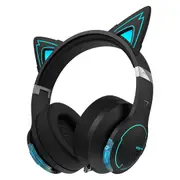 Edifier G5BT CAT Wireless Bluetooth Gaming Headset with Mic, Wired Cat Ear Headphones, Over Ear Headphones with Detachable Cat Ear, RGB Light, for PC, PS5, PS4, Nintendo Switch