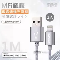 在飛比找博客來優惠-台灣三洋 MFi原廠認證線 Lightning USB iP
