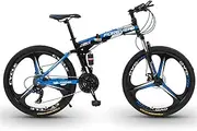 [MilkYa] Three Knife Wheel Front and Rear Double-Absorbing Folding Mountain Bike