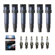 New Set of 6 Ignition Coil & Bosch Spark Plug for Azera Sonata/ Sorrento V6 (for: Hyundai)