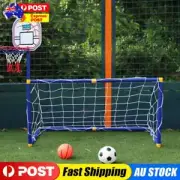 2 In 1 Detachable Football Goal with Basketball Stand Kids Outdoor Sports Toys