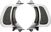 Custom Dynamics Dynamic LED Vent Inserts for 2015-2020 Road Glide Motorcycles - Chrome with Stainless Mesh