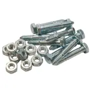 342449 Qty 10: Shear Pin with Nut, 1-7/16" x 1/4" Fits Jacobsen