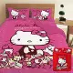 【享夢城堡】HELLO KITTY 我的遊戲房系列-單人薄被套(粉)(紅)