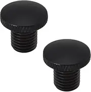 YINETTECH 2pcs Aluminum Alloy M10x1.25 Motorcycle Mirror Shutter Caps Compatible with Yamaha Right Hand Thread Black Wing Mirror Screws