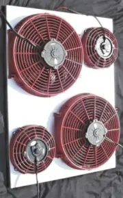 FORD ECONOLINE SUPER DUTY VAN ELECTRIC QUAD COOLING FAN CONVERSION KIT + MPG HP