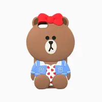 在飛比找蝦皮購物優惠-特賣 正韓現貨 LINE FRIENDS 立體手機殼 熊美 