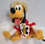 Disney Quartet Pluto Plush NWT Barbershop Mouseketoys Sitting 8"
