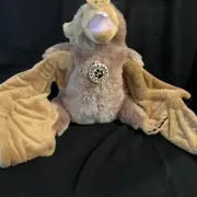 Wild Republic Vampire Bat Plush Stuffed Animal Toy Wingspan Teeth Brown 2017 Zoo