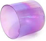 6 Inch Alchemy Crystal Singing Bowl, 440Hz Clear Purple Quartz Chakra Bowl, For Yoga, Sound Healing, Meditation, With Free Acrylic Striker & O-ring(B Note)