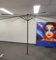 3m Outdoor Round Market Umbrella Aluminium Frame Only no Canopy