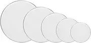 Versatile Drum Set - Premium White 22-Inch6-Inch and4-Inch Drum Heads for Sound Quality