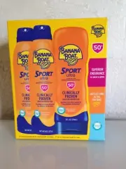 Banana Boat Sport Ultra Sunscreen Broad Spectrum SPF 50+ - 8 oz - 3 Pack