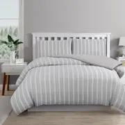 Ardor Boudoir Single Coastal Grey Cove Quilt Cover Set