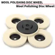 5Pcs 75mm Wool Felt Flap Disc Finishing Wheel Buffing Pad For Angle Grinder Tool