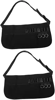 ARTSEWPLY 2Pcs Lightweight Barber Apron for Hairstylists and Makeup Artists Professional Hair Tool Storage Apron with Shear Holder Durable and Comfortable Design for Beauty Salons and