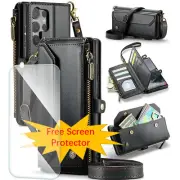 Wallet Case For Samsung Galaxy S25 S24 S23 S22 S21 Ultra Plus + Bag Flip Cover