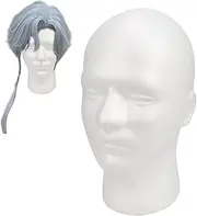 Foam Male Head Model, Foam Head For Hat Display,Cosmetics Model Wig Display Stand | Wig Display Stand, Portabl Model