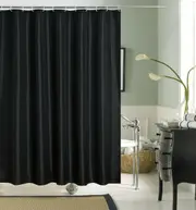 Water Resistant Shower curtains Bathroom Curtain with 12pcs hooks
