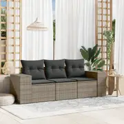 Garden Sofa Set with Cushions Modular Sofa Modular Sofa Poly Rattan vidaXL