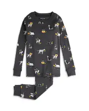 petit lem Boys' Pumpkin Dog Printed Pajama Set - Little Kid 5