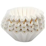 500 Sheets Fluted Coffee Filters for Commercial Use 12-Cup Size