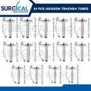 14 Pcs Jackson Trachea Tubes Set 00,0,1,2,3,4,5,6,7,8,9,10,11,12 German Grade