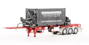 Drake ZT09247 O’Phee BoxLoader Side Loading Trailer with Container Red 1:50