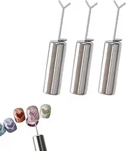 Heart Magnet for Cat Eye Gel Polish, Magnetic Nail Art Tool, Cat Eye Magnetic Nail Art Tool, Set Magnet Sticks with Y-Shaped Guide, DIY Manicure Kit, Friendly to Beginners Professionals (3PCS)