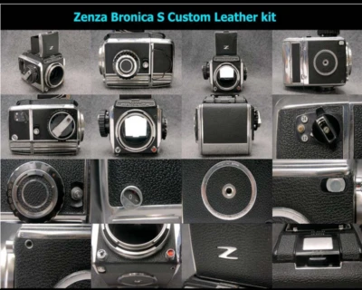 For Zenza Bronica S / SII / CII Pre-cut Replacement Leather seal Black #AN220223