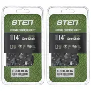 Chainsaw Chain 14 Inch .050 3/8 LP 53DL for WEN 2000 5000 1200 2600 2700 2-Pack