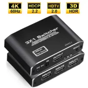4K@60Hz HDMI Switch Splitter HUB Adapter 3 In 1 out for Wii PS4 Xbox PC
