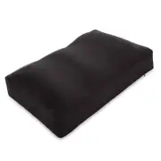 Premium Microbead Pillow, Medium, Cooling Silk like Cover Matte Black