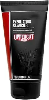 Uppercut Deluxe Exfoliating Cleanser, Mens Face Wash to Gently Cleanse and Detox Skin, with Ground Pumice and Charcoal to Moisturise and Exfoliate, Suitable for Daily Use 240ml