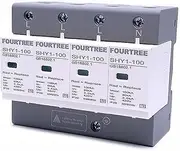 1PCS House Lightning Protection Arrester Surge Protector AC 3P+N 40~80KA 60KA~100KA 385V 420V SPD Low-Voltage Protection 4P(4P 385V AC,40-80KA)