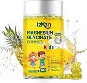Magnesium Glycinate Gummies 100mg, Low Sugar for Kids, Calm Magnesium Gummies for Sleep, Stress & Muscle Relief, No Melatonin, Gluten Free, Non-GMO, Vegan, 60 Gummies (1)